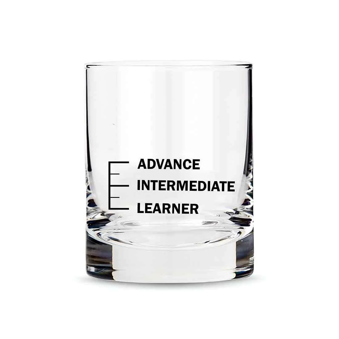 Whiskey Glasses Liquor Glass- Anniversary Birthday Gift Funny Gifts for Husband Bf - LEARNER INTERMIDIATE ADVANCE - Image 2
