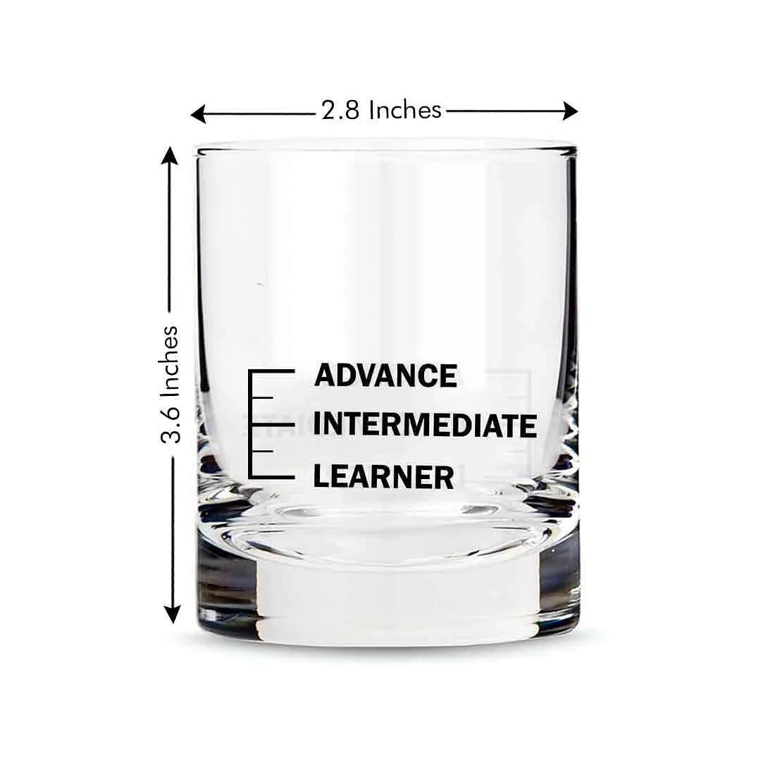 Whiskey Glasses Liquor Glass- Anniversary Birthday Gift Funny Gifts for Husband Bf - LEARNER INTERMIDIATE ADVANCE - Image 4