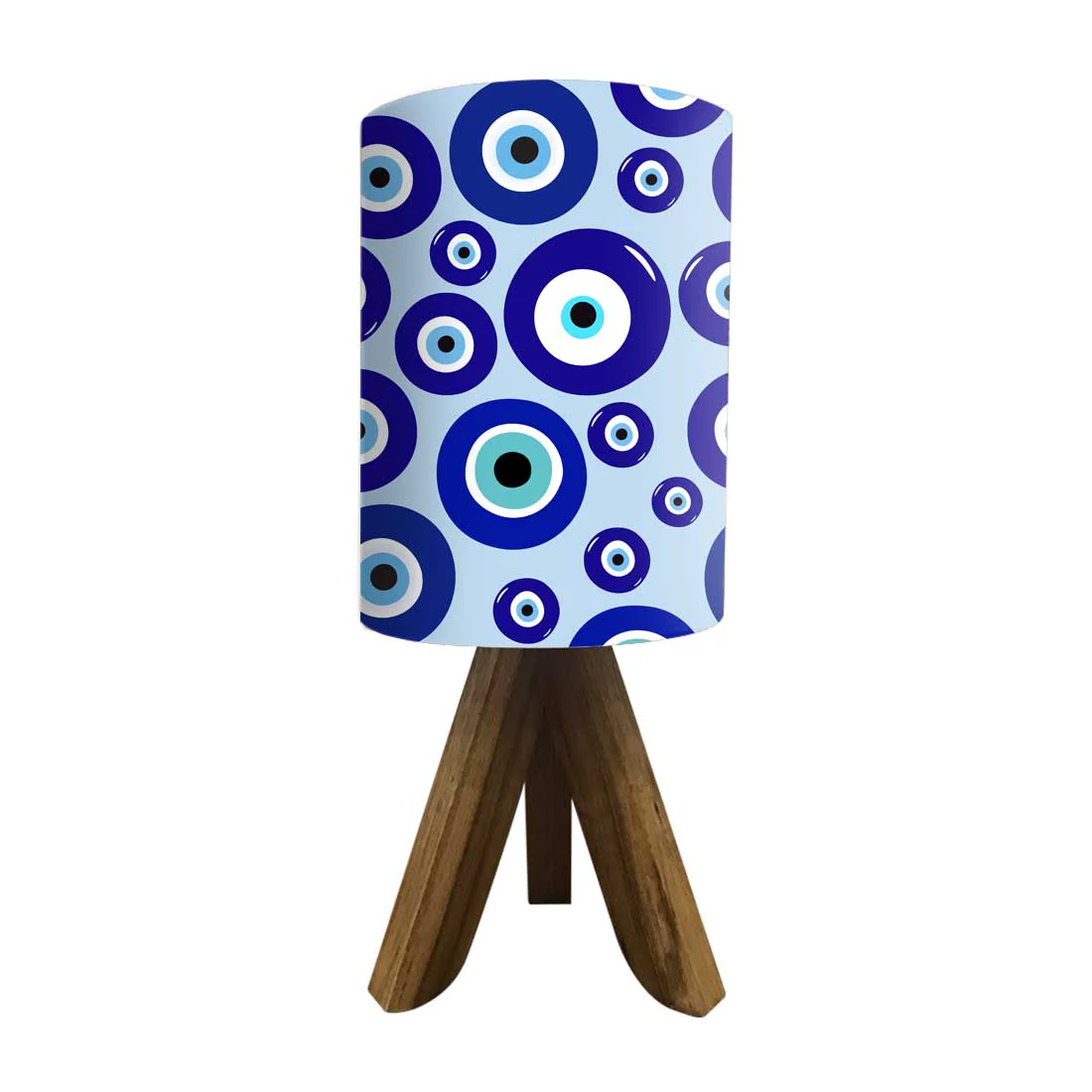 Wooden Table Lamp Mini Tripod Lamps for Kids Bedroom-Evil Eye Protector (3W LED Bulb Included) - Image 25