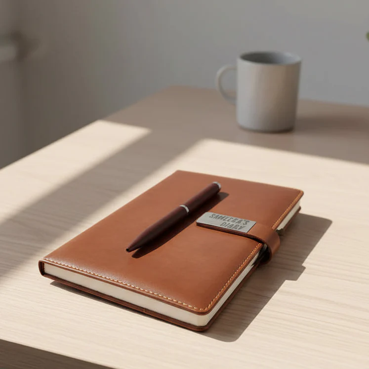 Personalized Diary with Pen Engraving Name Notebook Set - Corporate Gift - Image 5