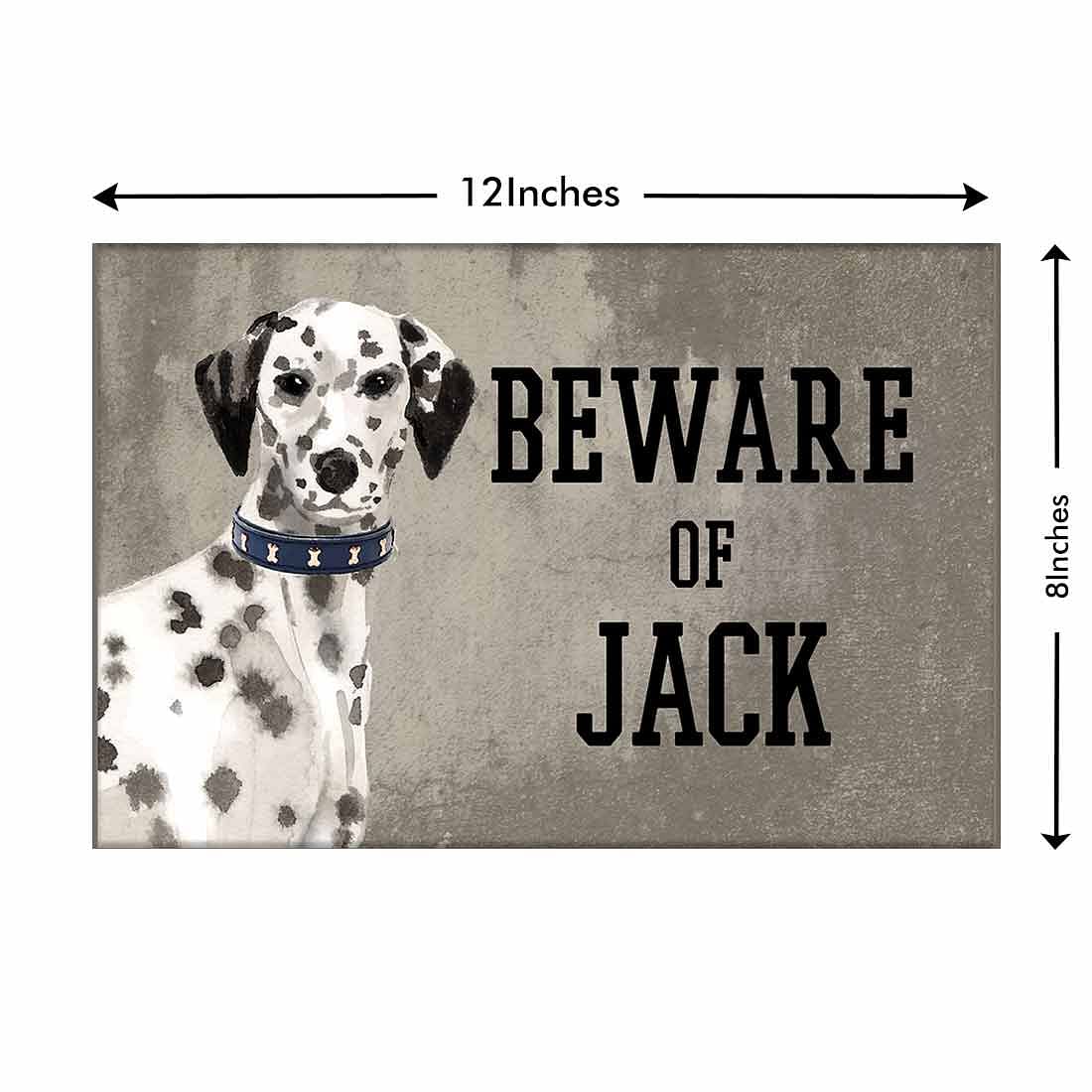 Personalized Dog Name Plates Beware Of Dog Sign - Dalmatian - Image 3