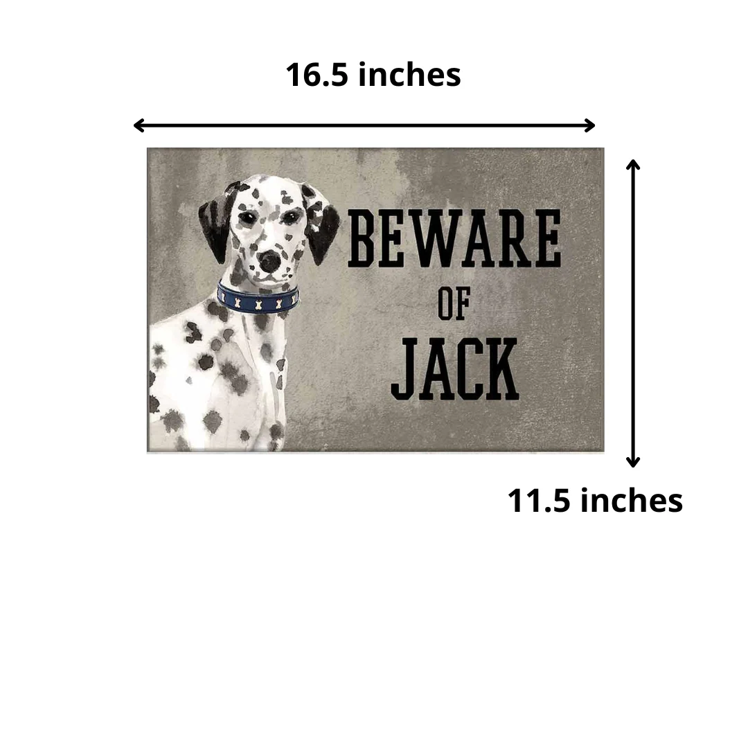 Personalized Dog Name Plates Beware Of Dog Sign - Dalmatian - Image 5
