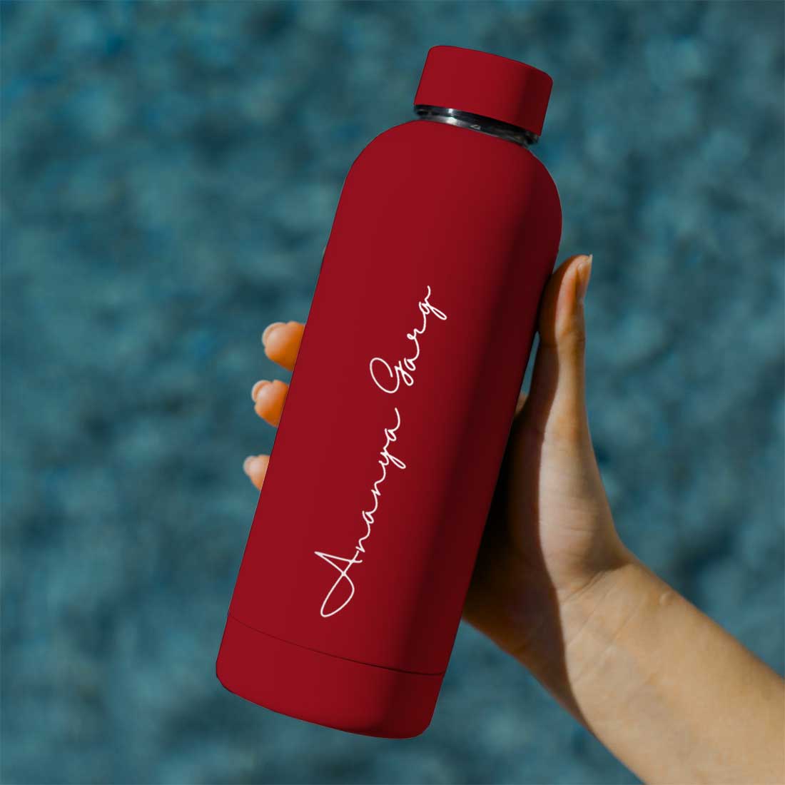 Double Insulated Water Bottle with Name 500ml Stainless Steel Bottles for Office Home Travel- BPA Free, Leakproof - Image 6