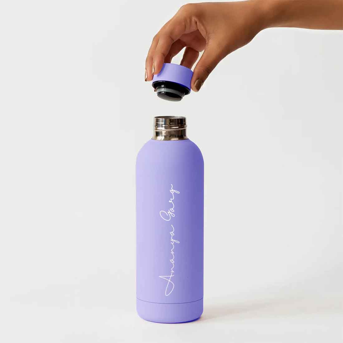 Double Insulated Water Bottle with Name 500ml Stainless Steel Bottles for Office Home Travel- BPA Free, Leakproof - Image 70