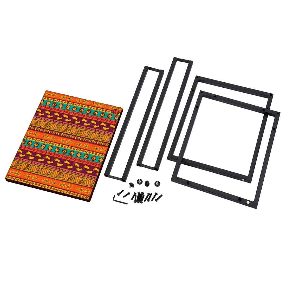 Sofa Side C Table - Aztec Orange Green Pattern - Image 8