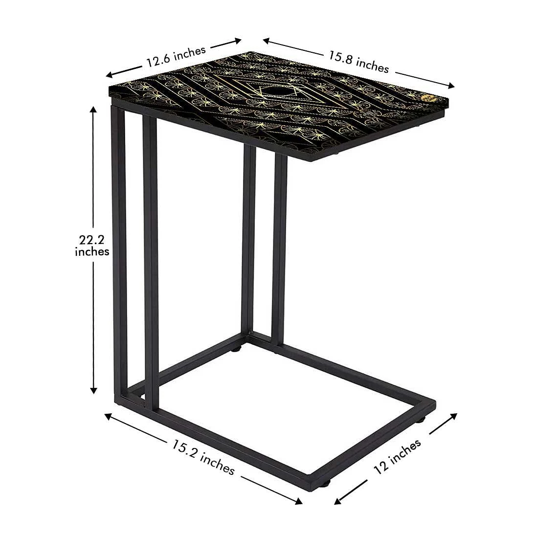 Outdoor Metal C Table - Retro Pattern - Image 5