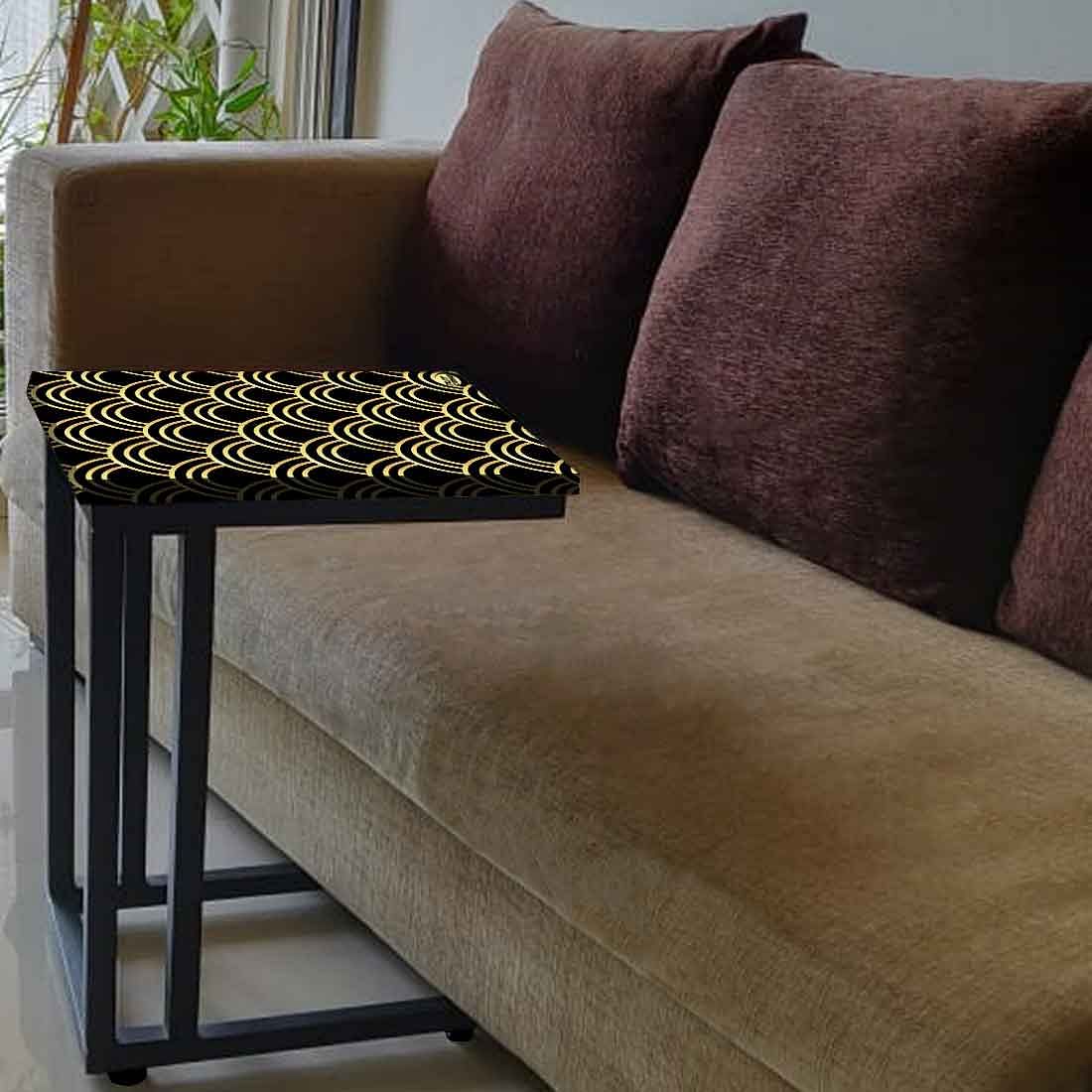 Amazing C Shaped Sofa Table - Golden Design Pattern - Image 3
