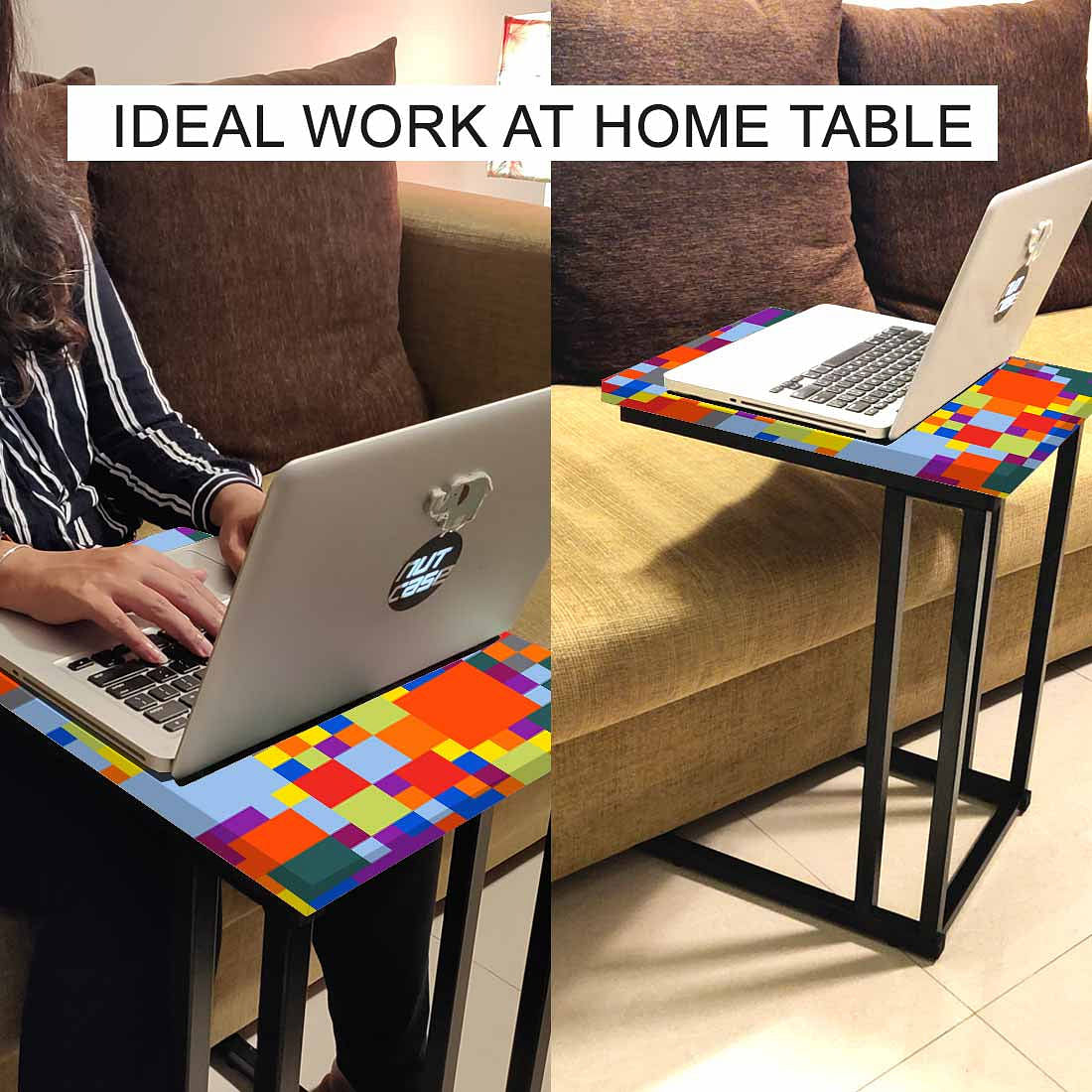 C Shaped End Table For Sofa - Pattern - Image 6