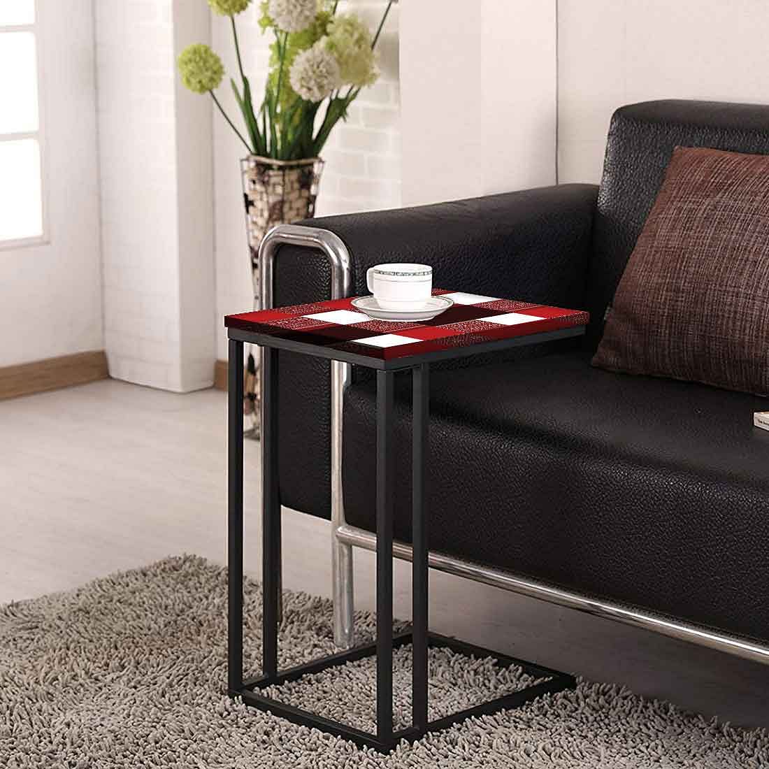 Metal Sofa C Table - Box Pattern - Image 4