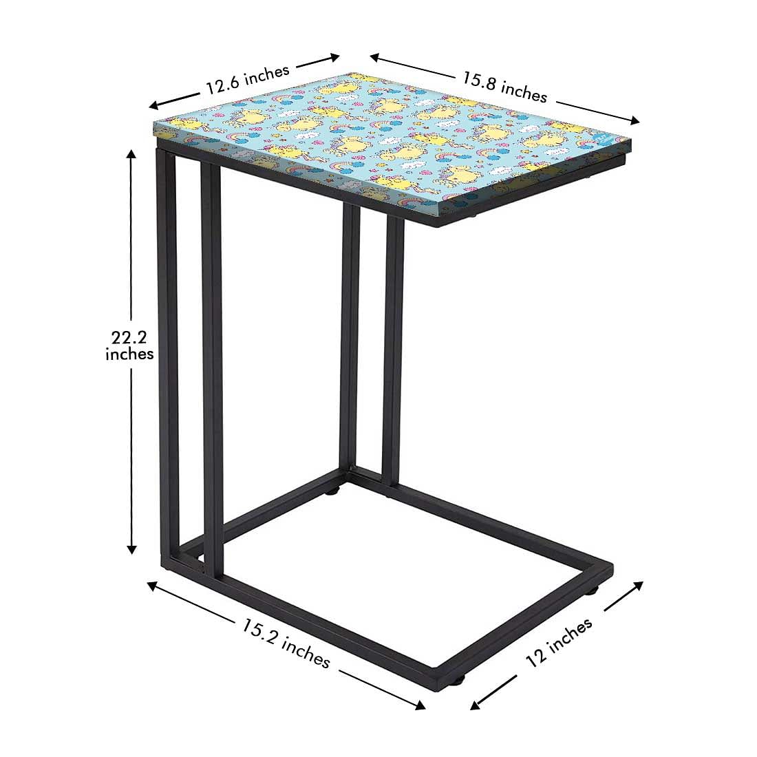 Kids Metal C Table Serving Tables-Baby Unicorn - Image 5
