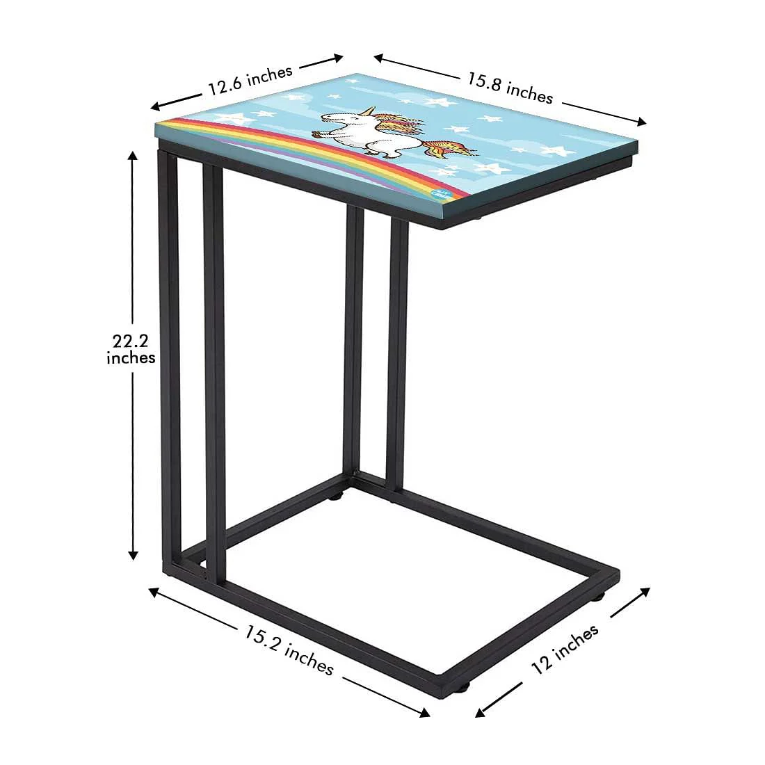 Beautiful Kids Side C Table -Cute Unicorn - Image 5