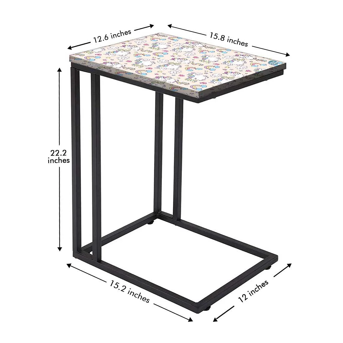 C Shaped Laptop Table for Children - Unicorn - Image 5
