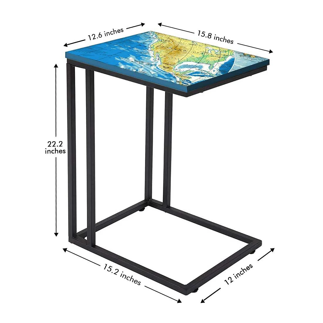 C Side Shaped Table - Atlas Map - Image 5