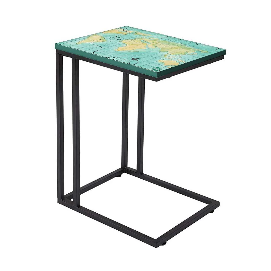 Designer Metal Sofa C Table - Treasure Map - Image 2