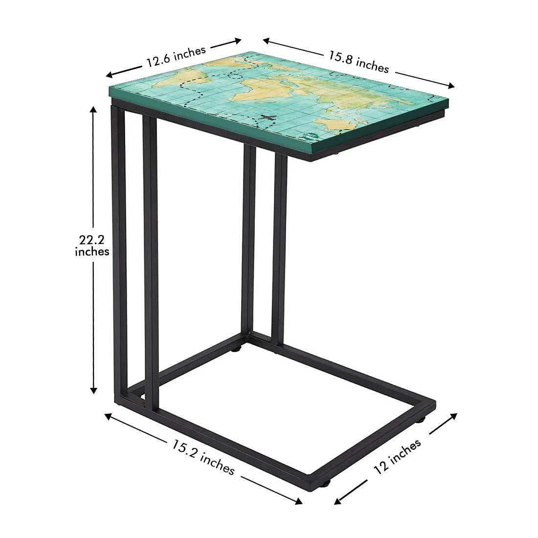 Designer Metal Sofa C Table - Treasure Map - Image 5
