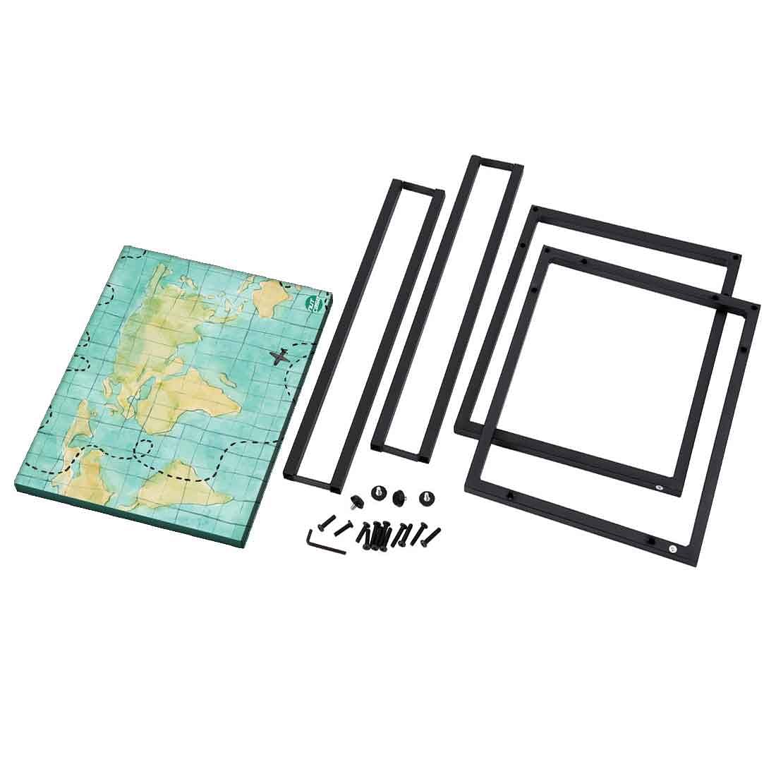 Designer Metal Sofa C Table - Treasure Map - Image 8