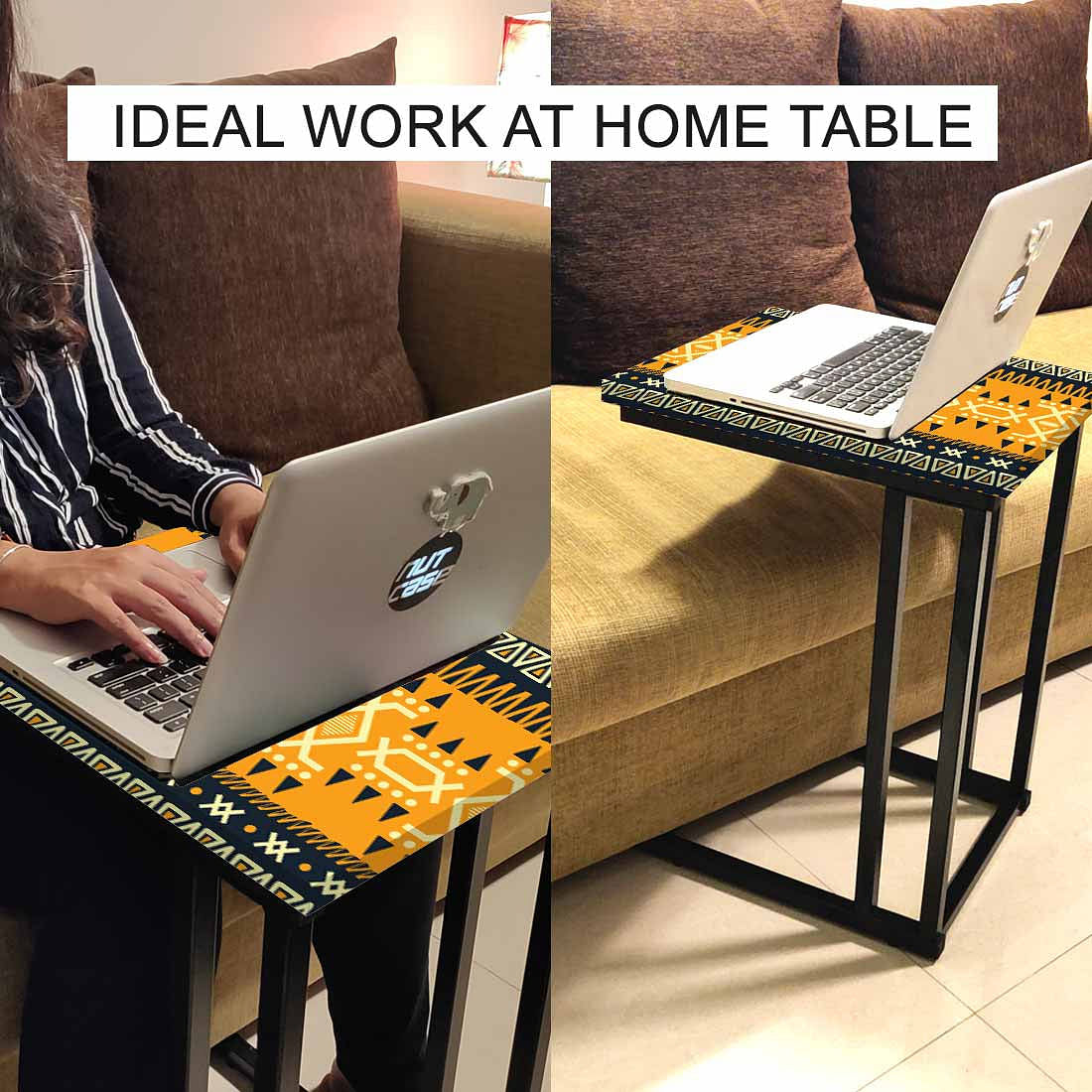 New Modern Metal C Table - Mexican Pattern - Image 6