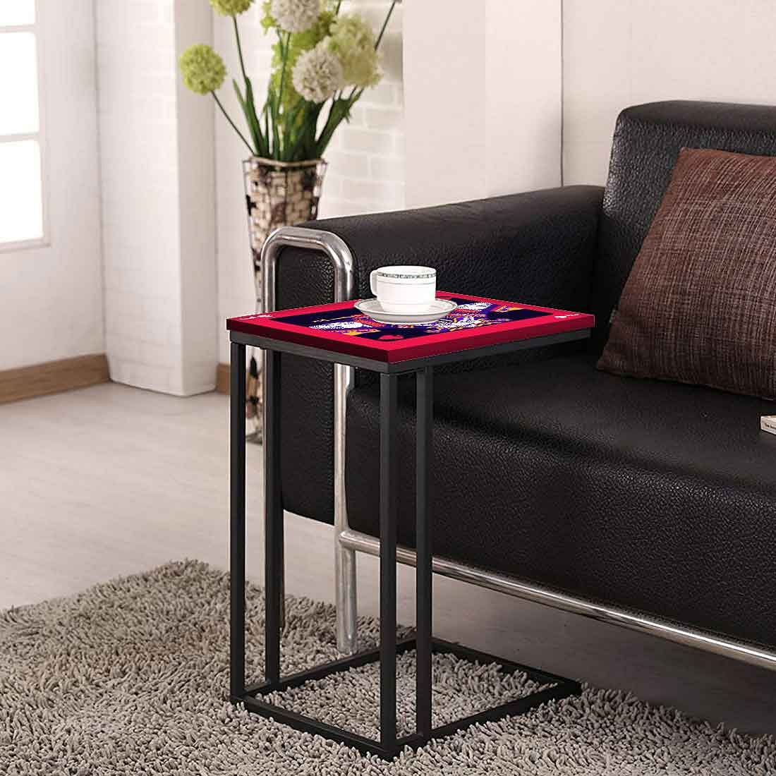 Modern Designer Metal C Table - Queen (Pink) - Image 4