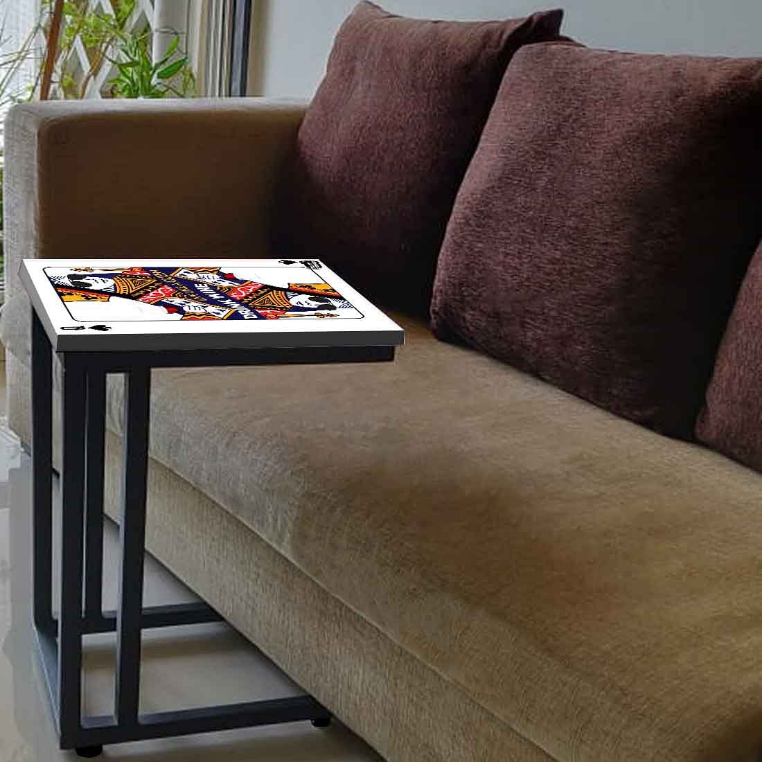 White Metal C Table For Sofa - Queen - Image 3