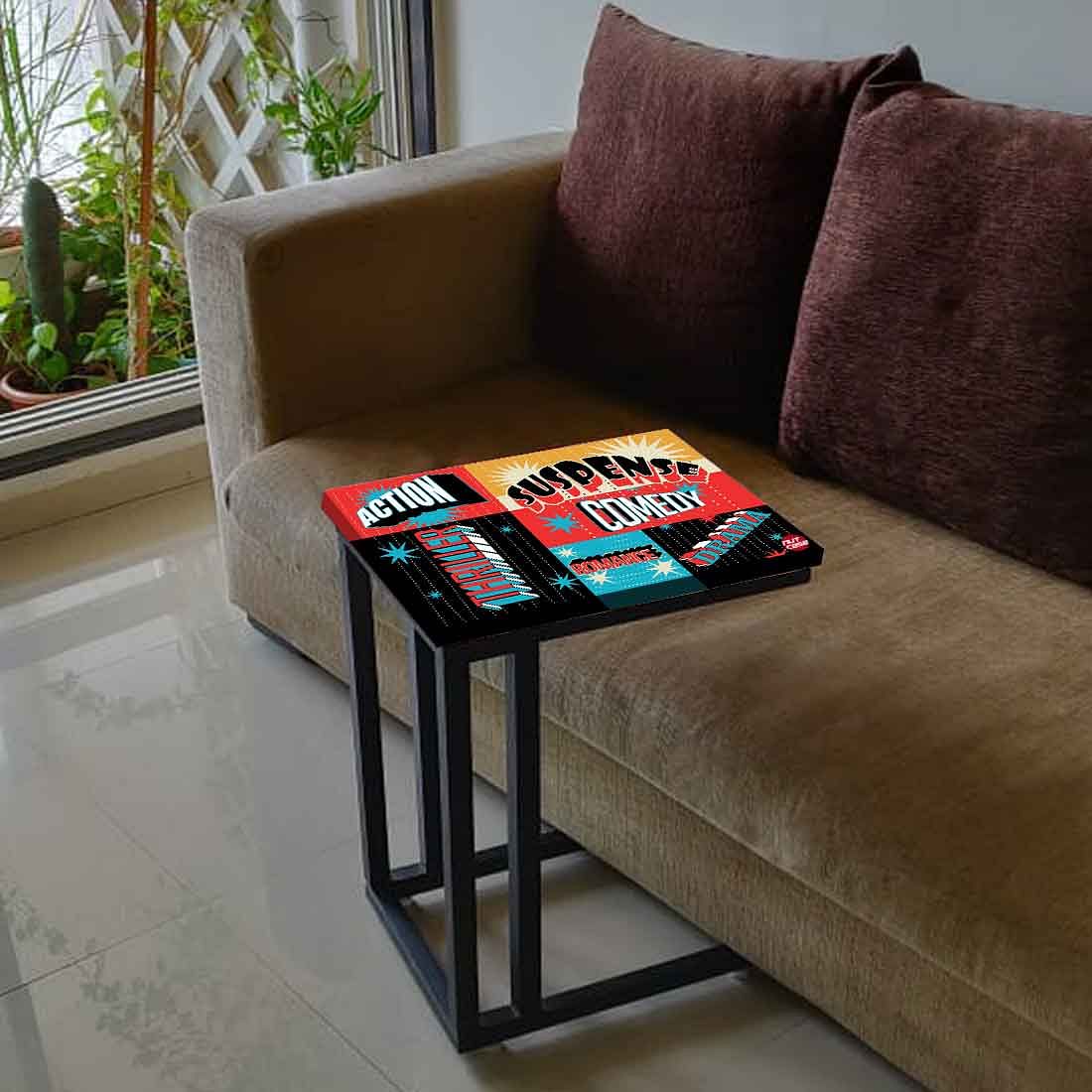 Designer C Shaped End Table - Suspense Comedy