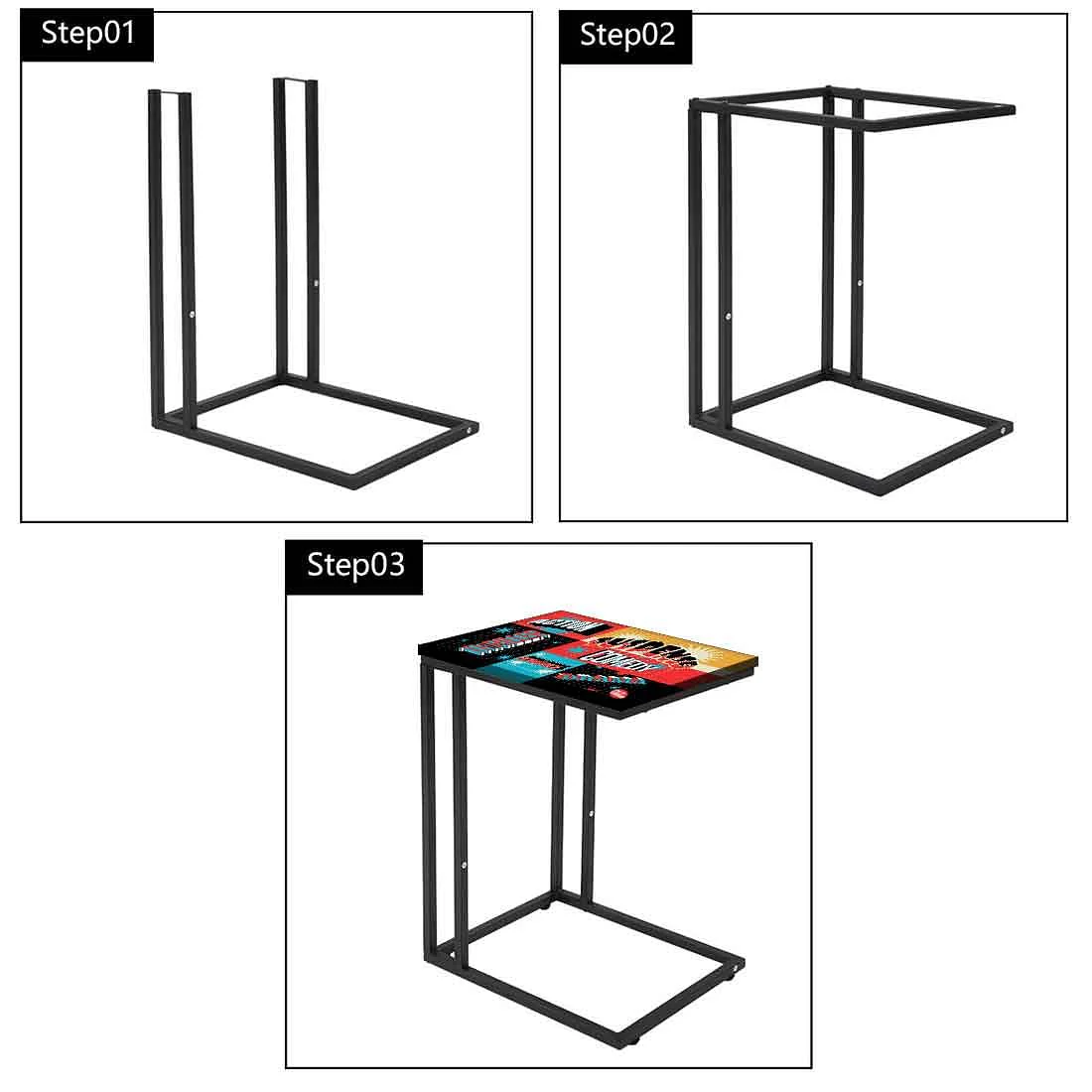 Designer C Shaped End Table - Suspense Comedy - Image 7