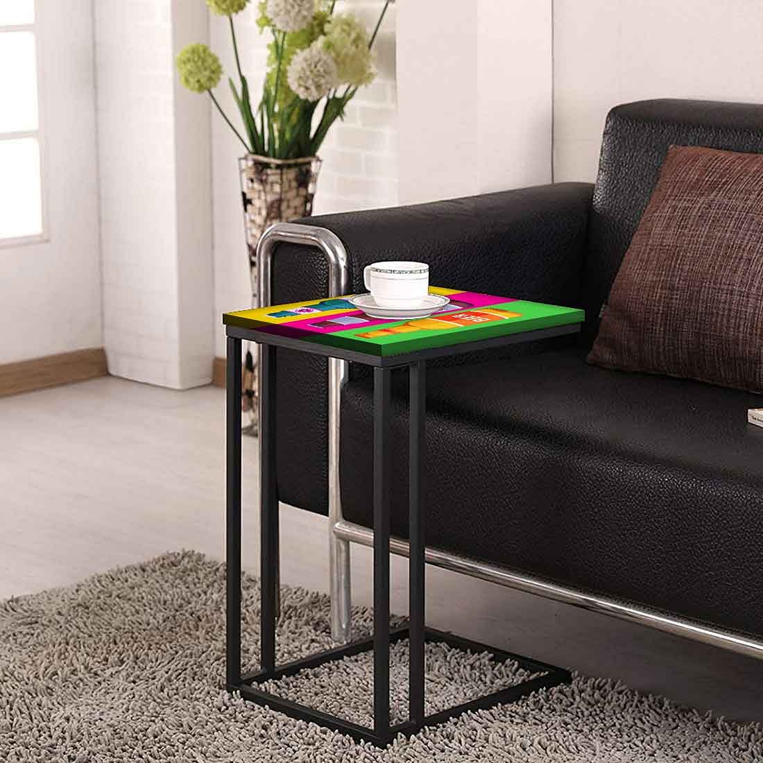 C Shaped End Table For Sofa - Beer Bottle - Image 4