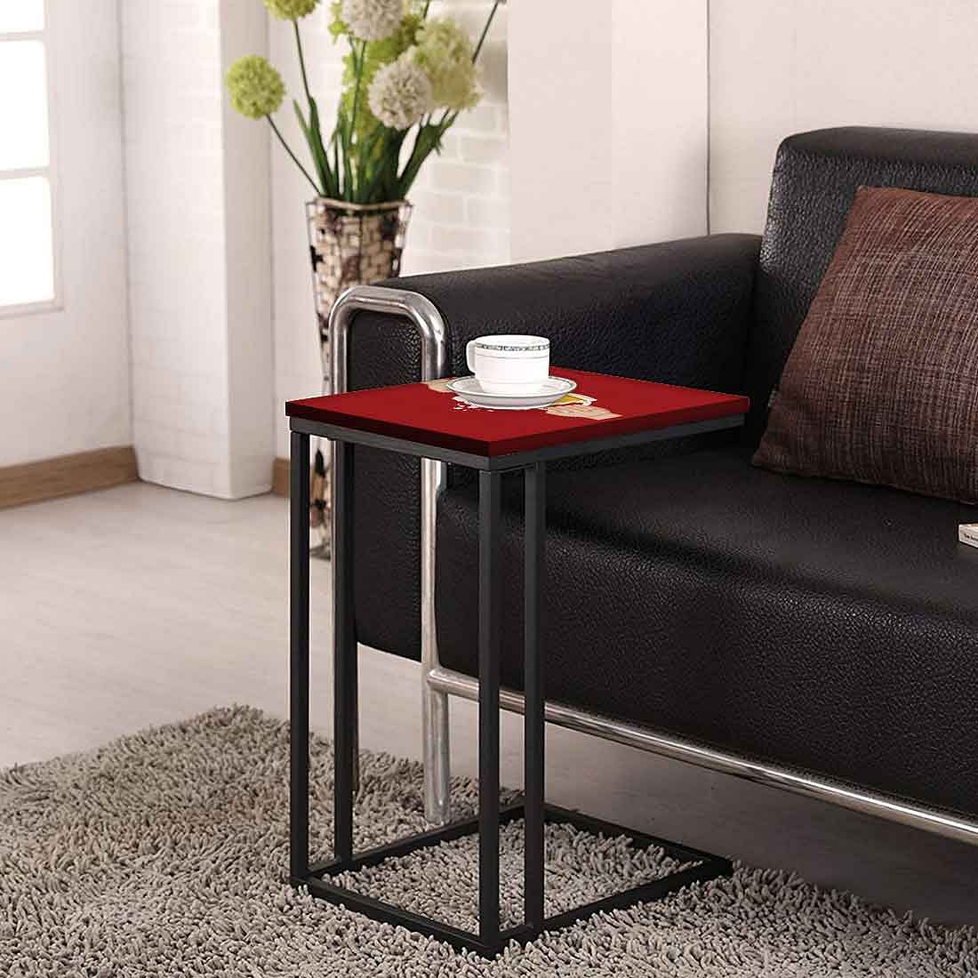 C Shaped Side Table For Sofa - Cheers to Beer - Image 4