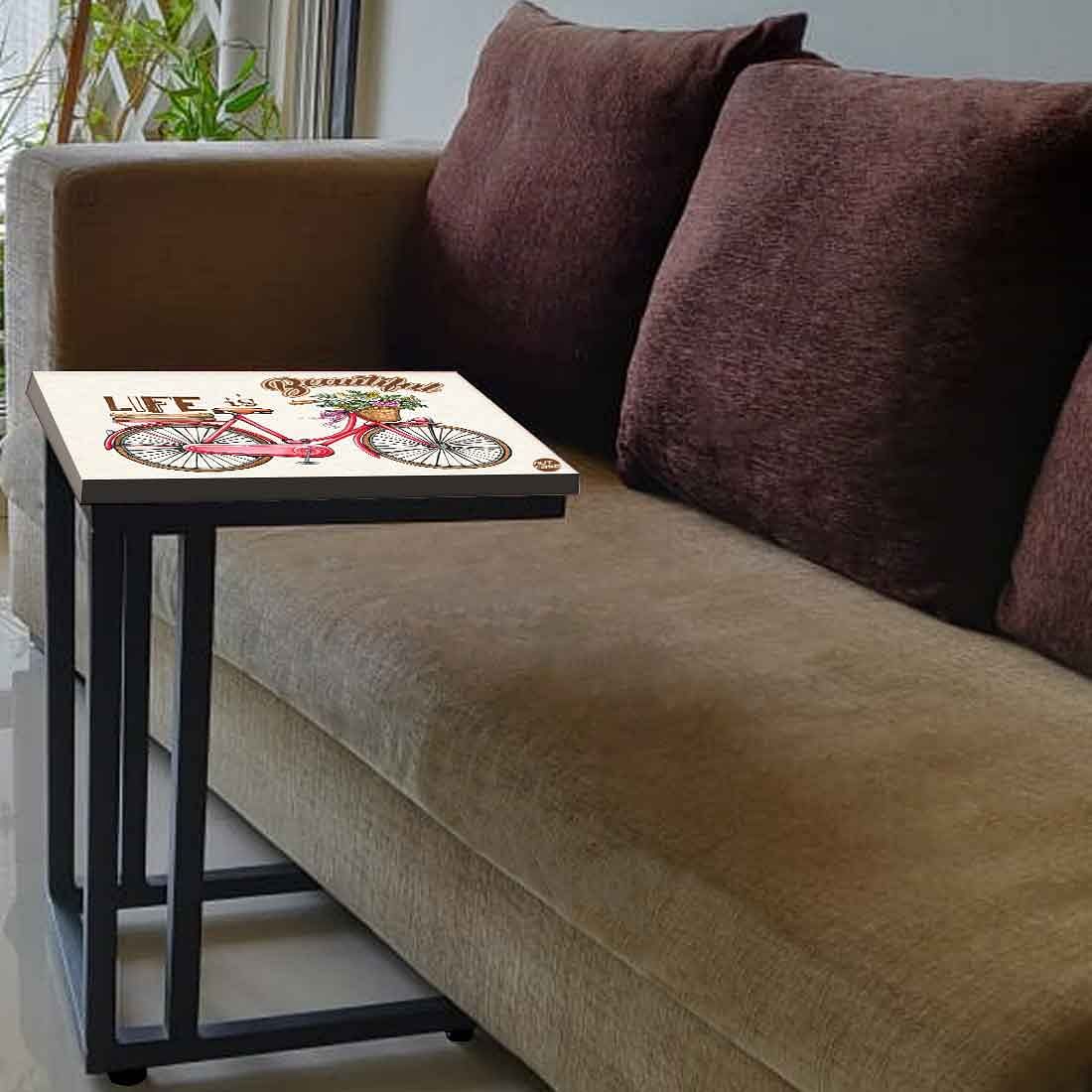 Modern C Side Table - Life is Beautiful Cycle - Image 3
