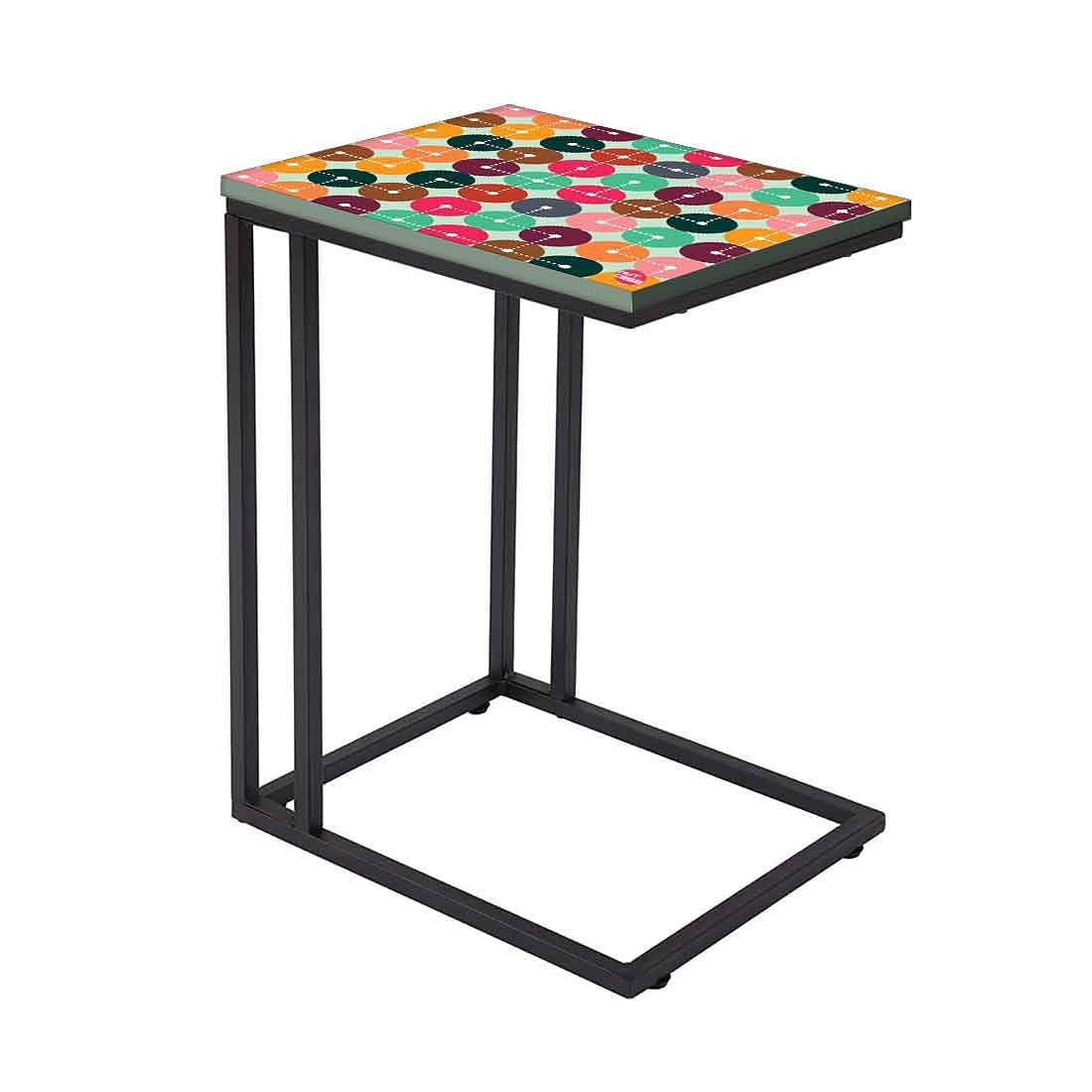 C End-Table Table For Sofa - Circle Code Pattern - Image 2