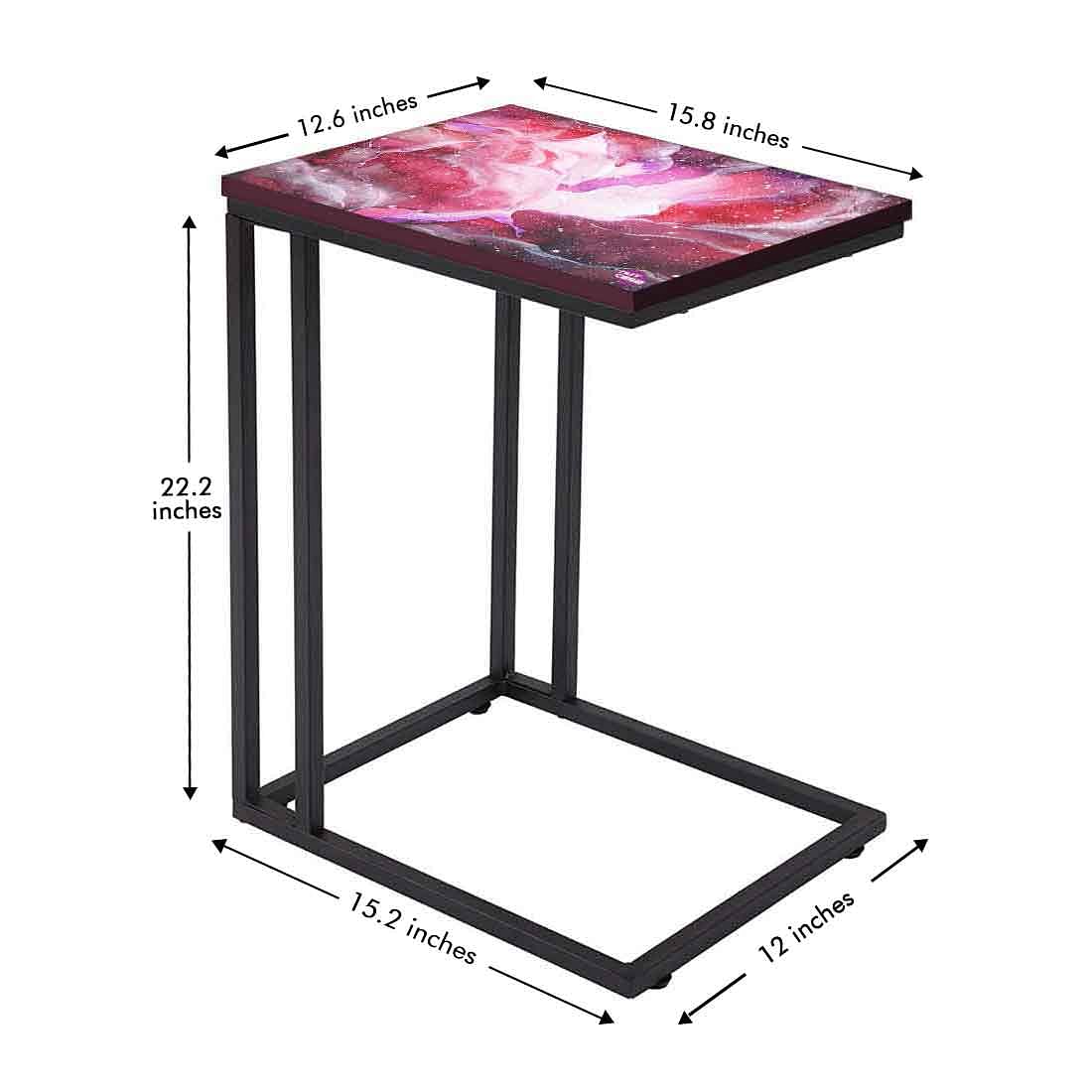 Beautiful Sofa Side C Table - Space Pink Watercolor - Image 5