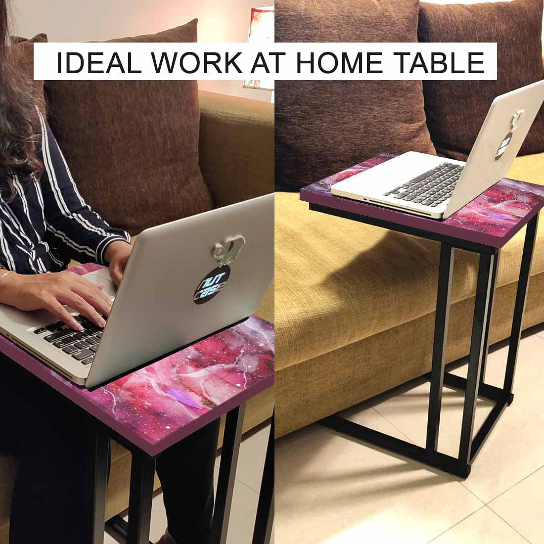 Beautiful Sofa Side C Table - Space Pink Watercolor - Image 6