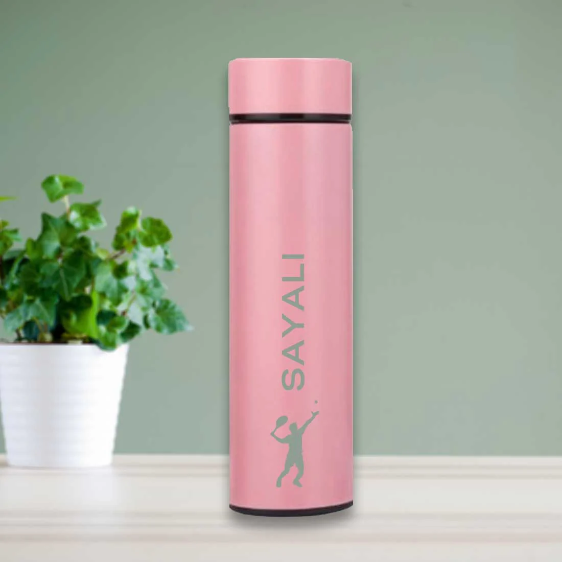 Customise Name Engraved Stainless Steel Temperature Bottle Coffee Flask - Sports - Image 2