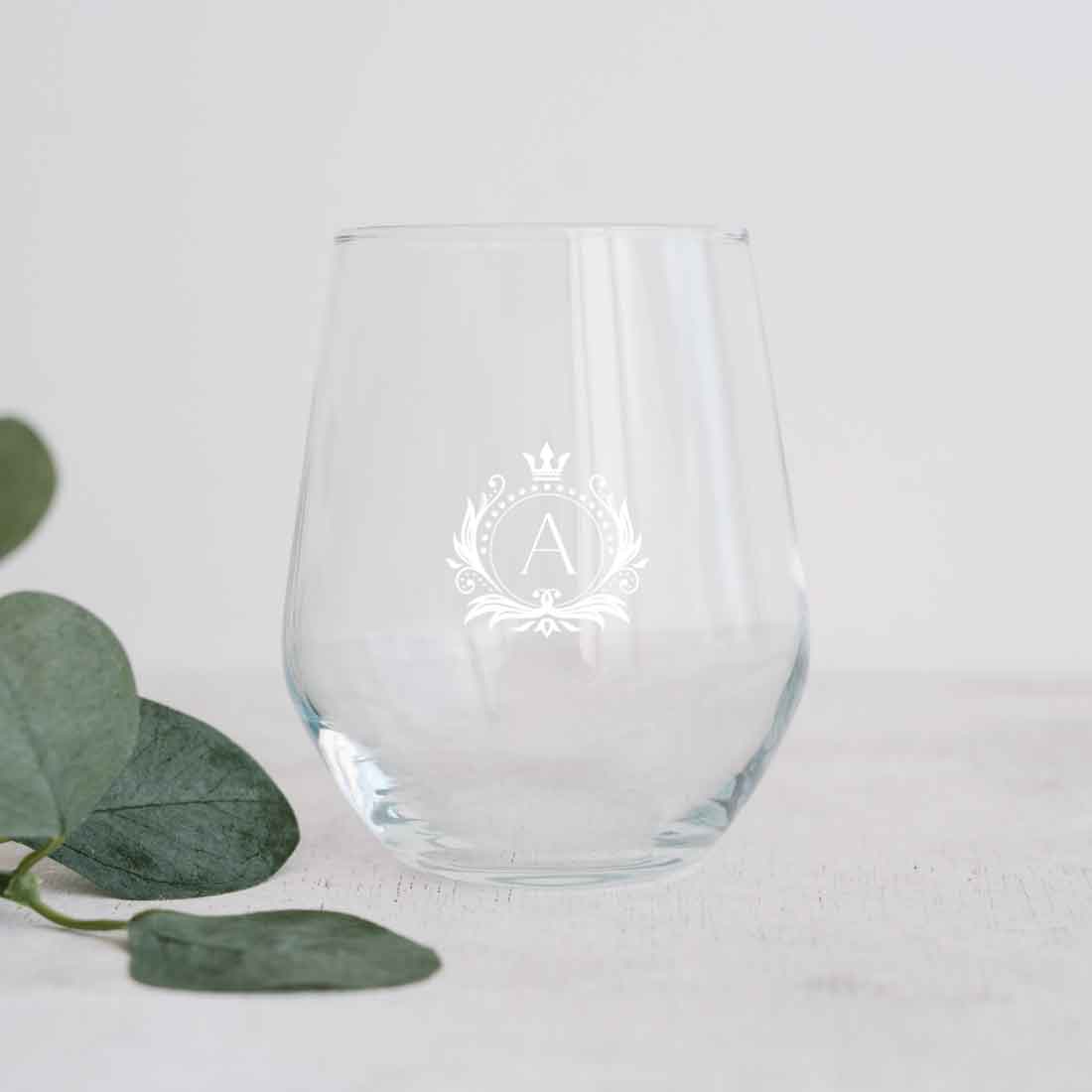 Engraved Whisky Glass Personalized Stemless Wine & Cocktail Glasses 400 ML - Image 2