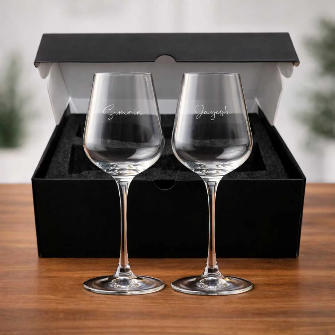 Engraved Wine Flutes - Customized Premium Red Wine Glasses - Image 10