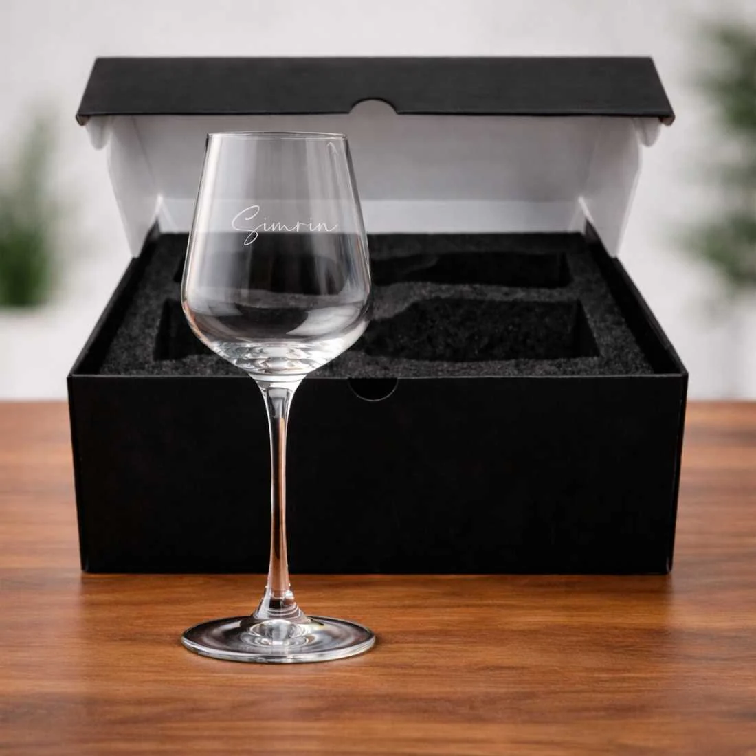 Engraved Wine Flutes - Customized Premium Red Wine Glasses - Image 12