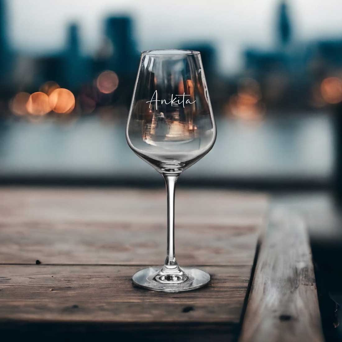 Engraved Wine Flutes - Customized Premium Red Wine Glasses - Image 3