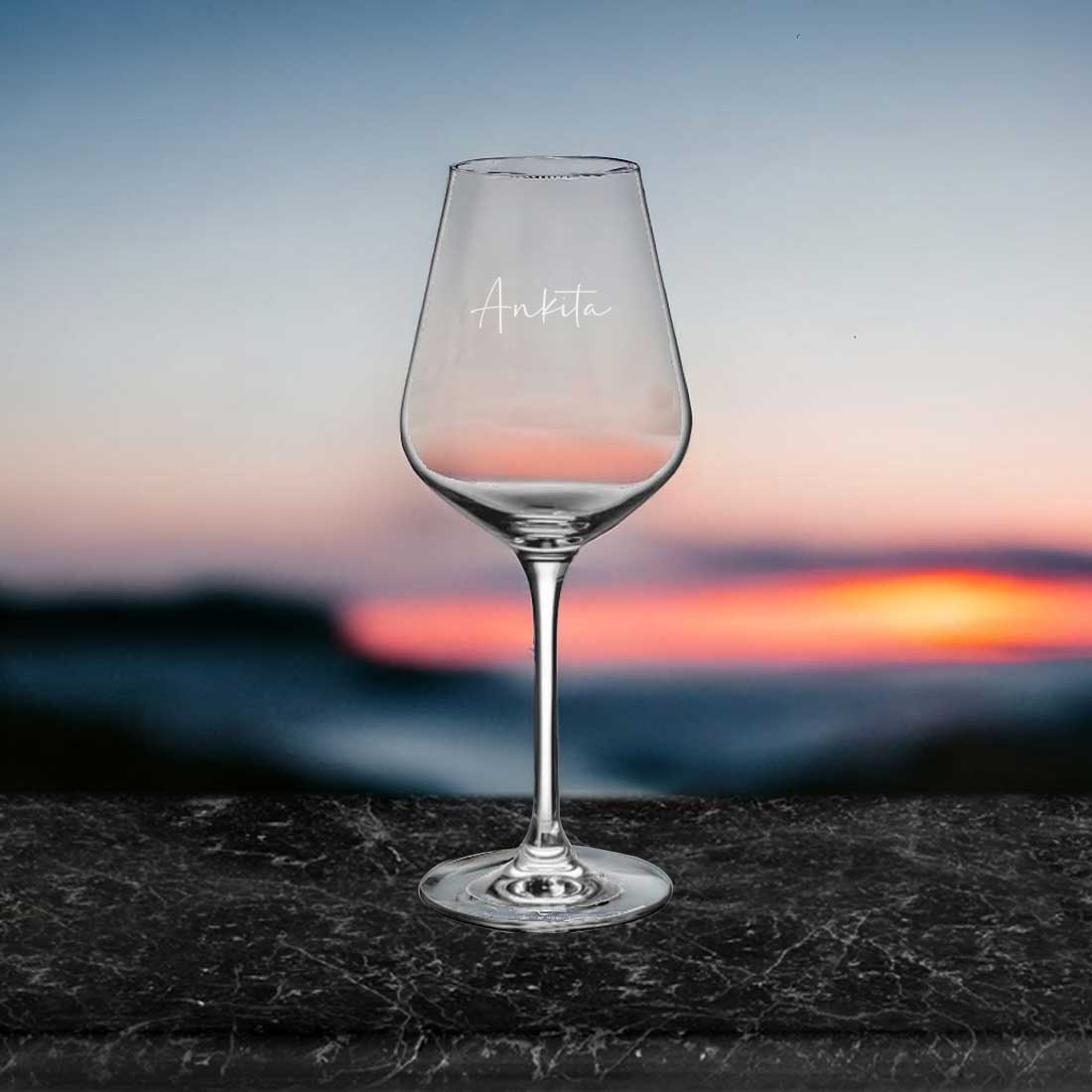 Engraved Wine Flutes - Customized Premium Red Wine Glasses - Image 5