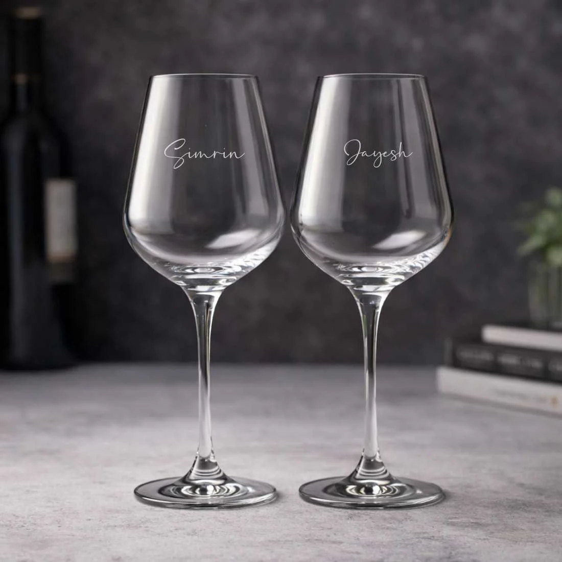 Engraved Wine Flutes - Customized Premium Red Wine Glasses - Image 9