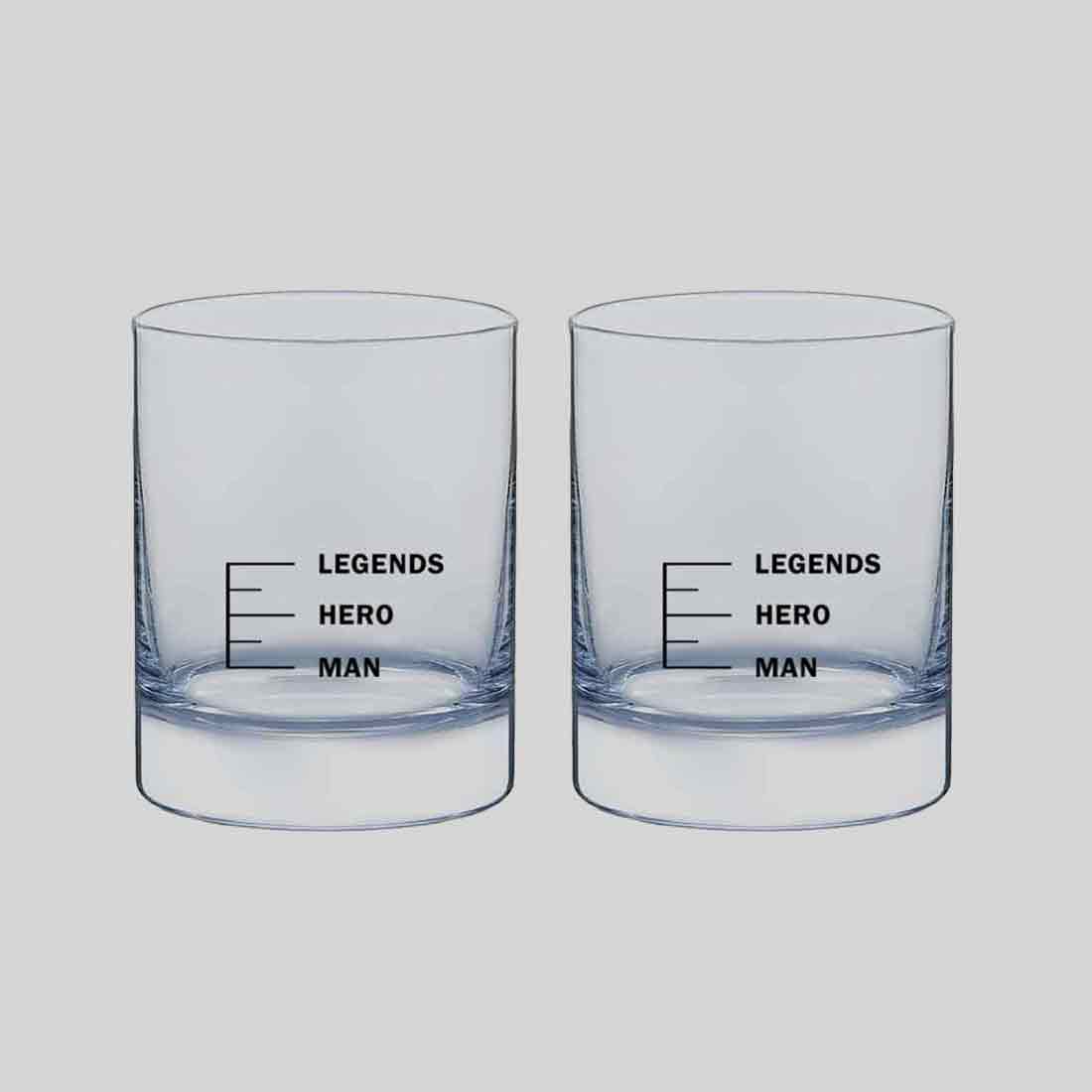 Engraving Whiskey Glass for Mixed Drinks Bourbon - LEGENDS HERO MAN - Image 12