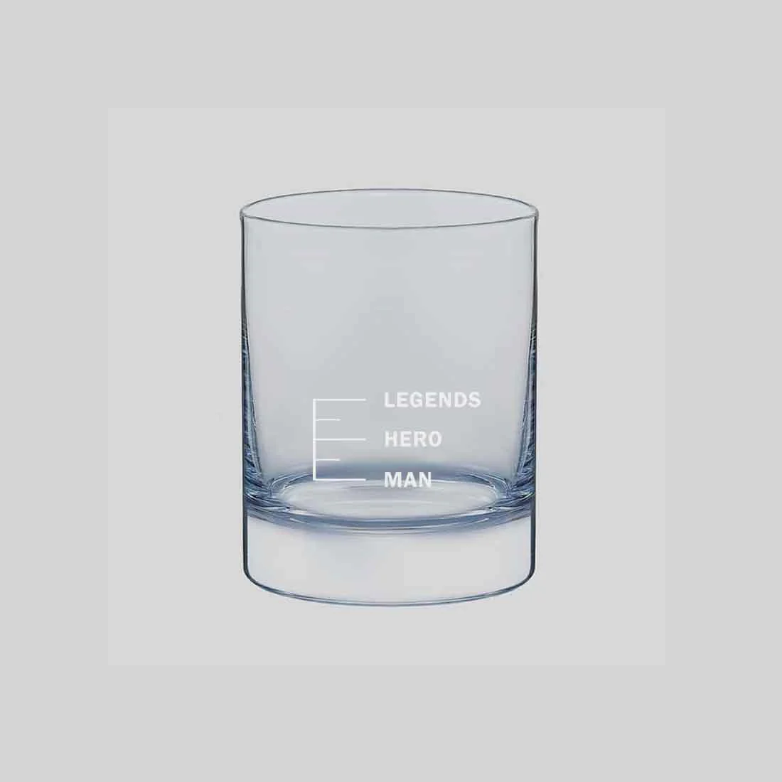 Engraving Whiskey Glass for Mixed Drinks Bourbon - LEGENDS HERO MAN - Image 5