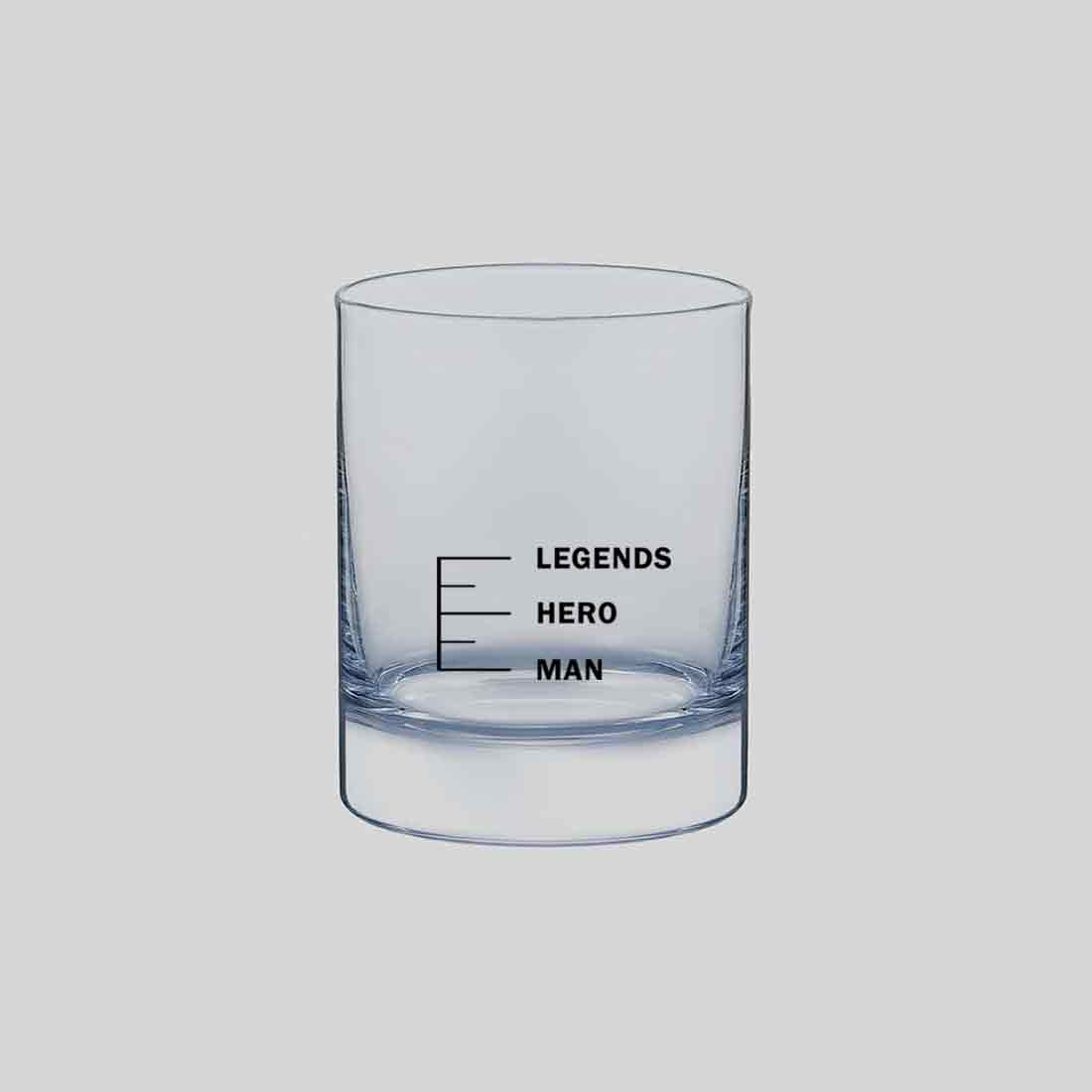 Engraving Whiskey Glass for Mixed Drinks Bourbon - LEGENDS HERO MAN - Image 9