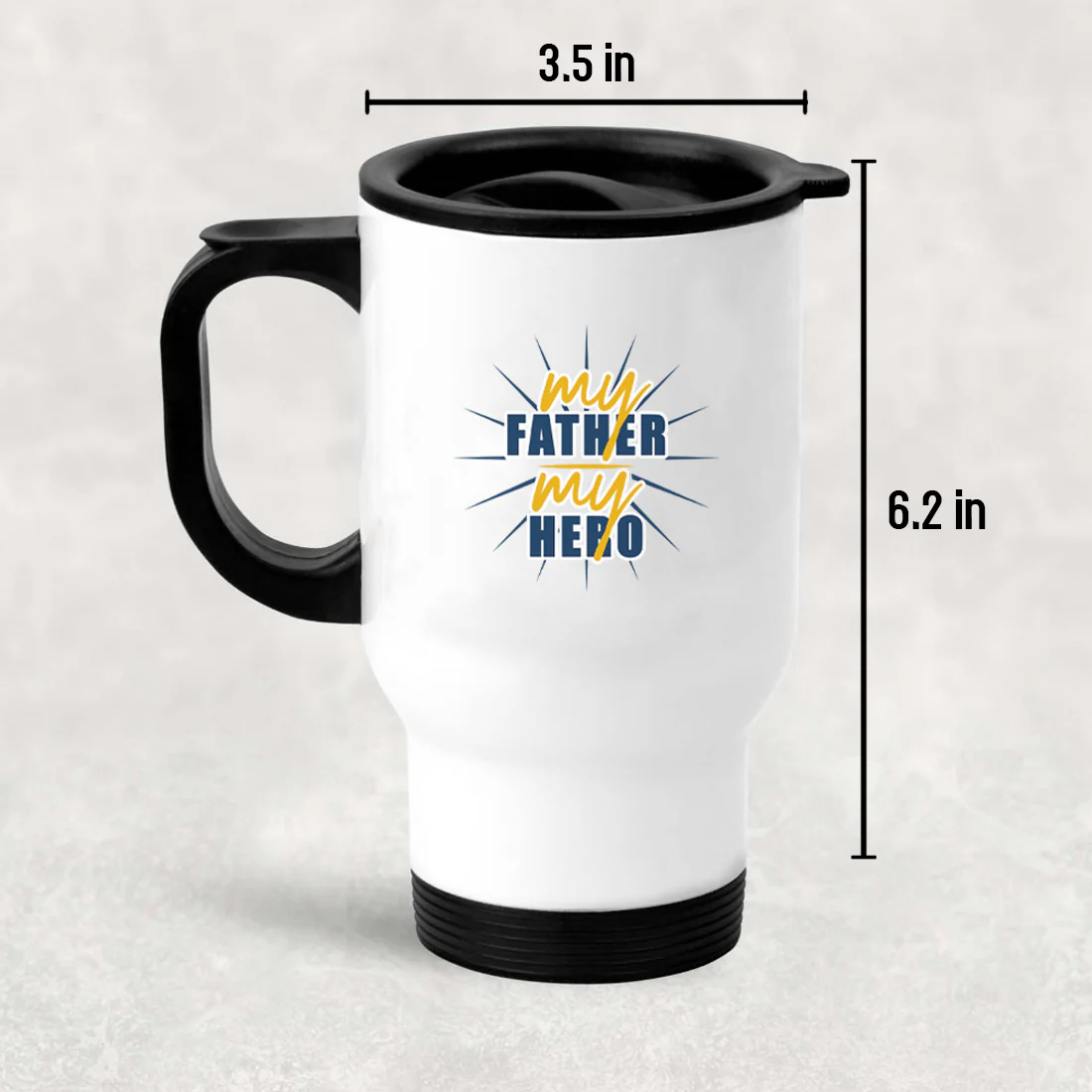 Father Coffee Mug -Insulated Travel Coffee Cup - Dad Mug for Father’s Day - Image 3