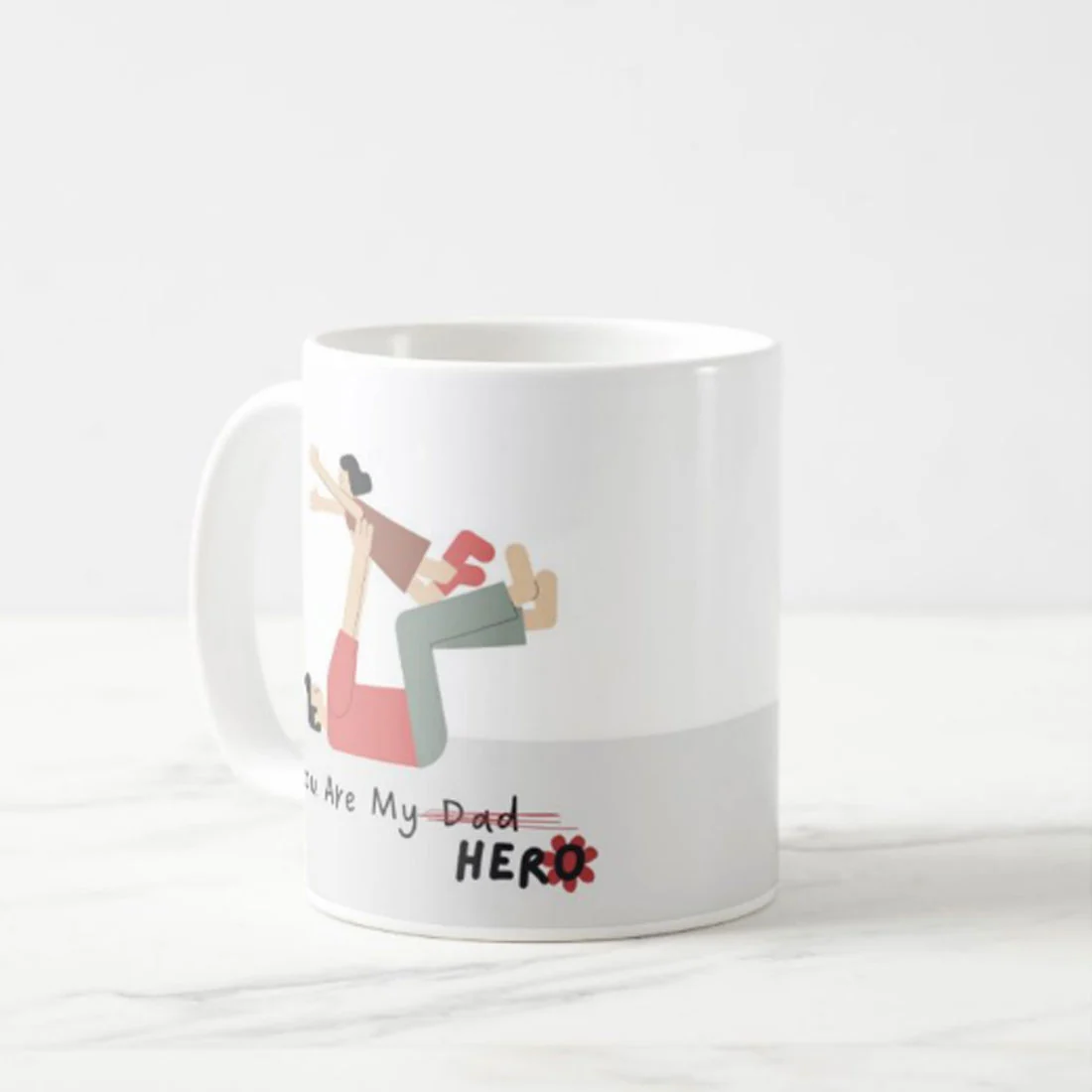 Father's Day Gift Idea from Daugher Printed Coffee Mug - Hero - Image 3