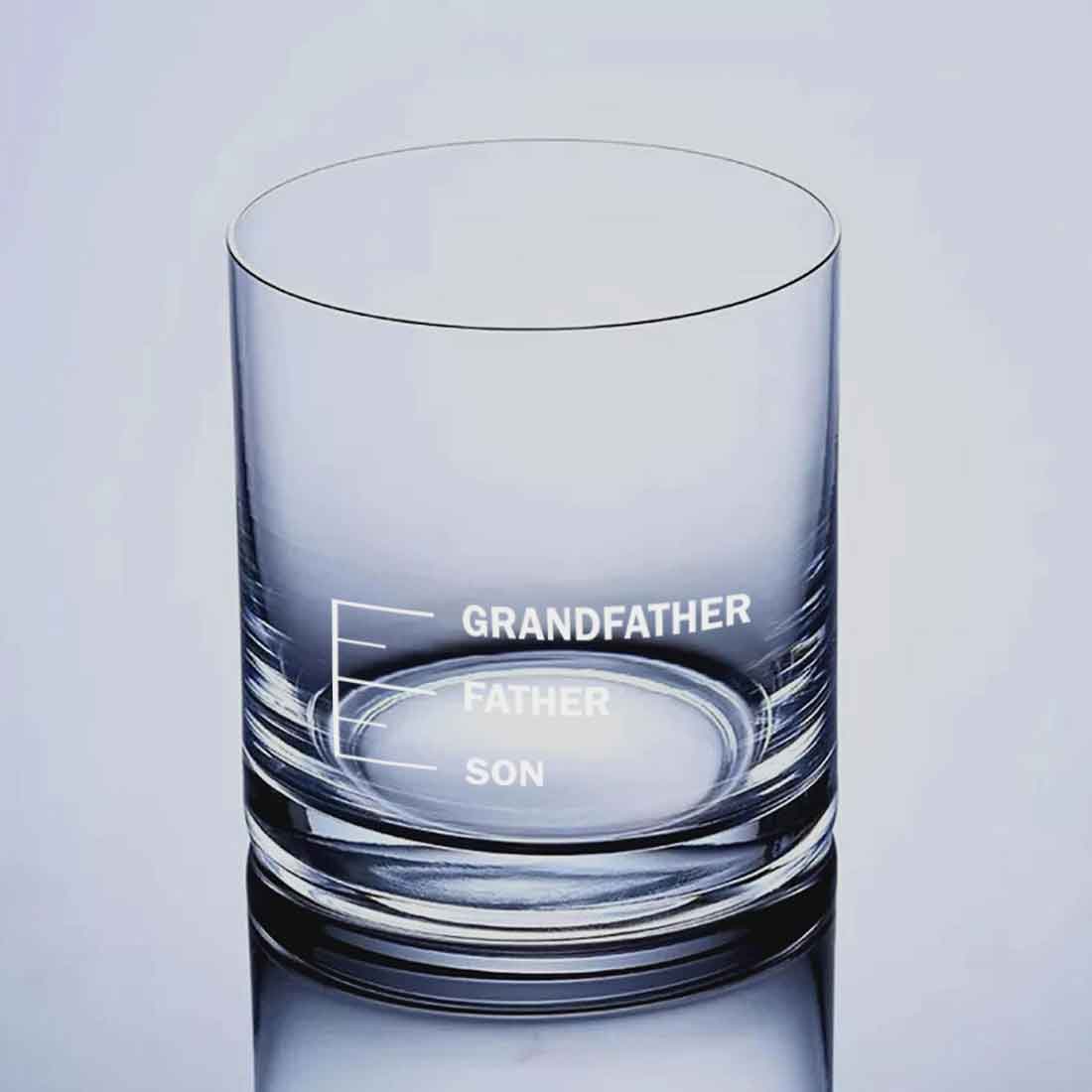 Fathers Day Presents Whiskey Glass With Measurements - Father Son - Image 3
