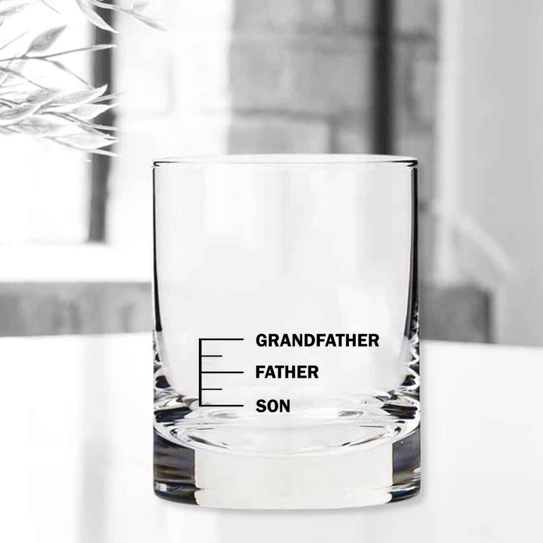 Fathers Day Presents Whiskey Glass With Measurements - Father Son - Image 5