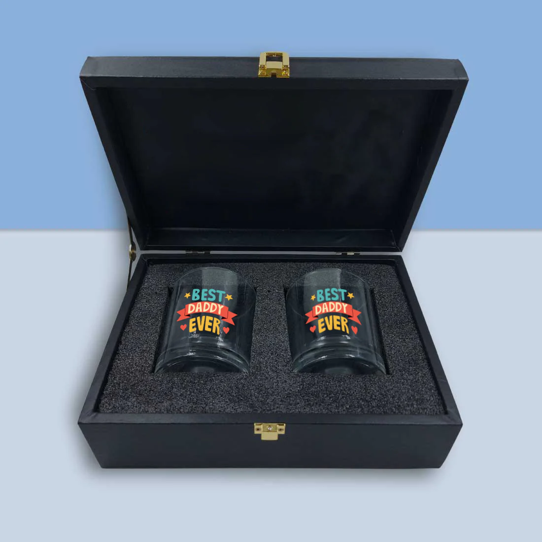 Father Day Gift – Whiskey Glass Set of 2 – Best Dad Ever Gift Idea - Image 2