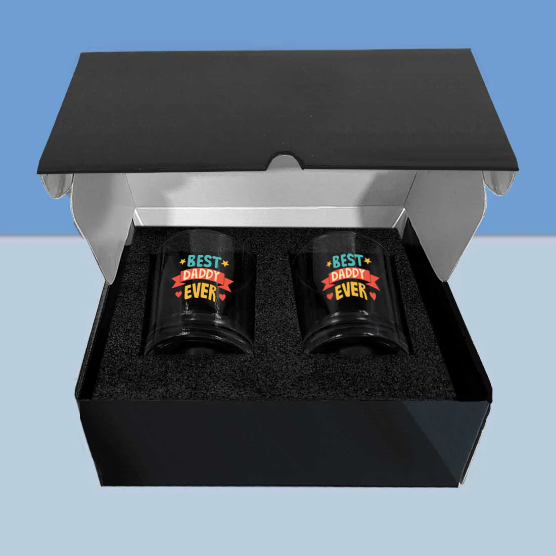 Father Day Gift – Whiskey Glass Set of 2 – Best Dad Ever Gift Idea - Image 4