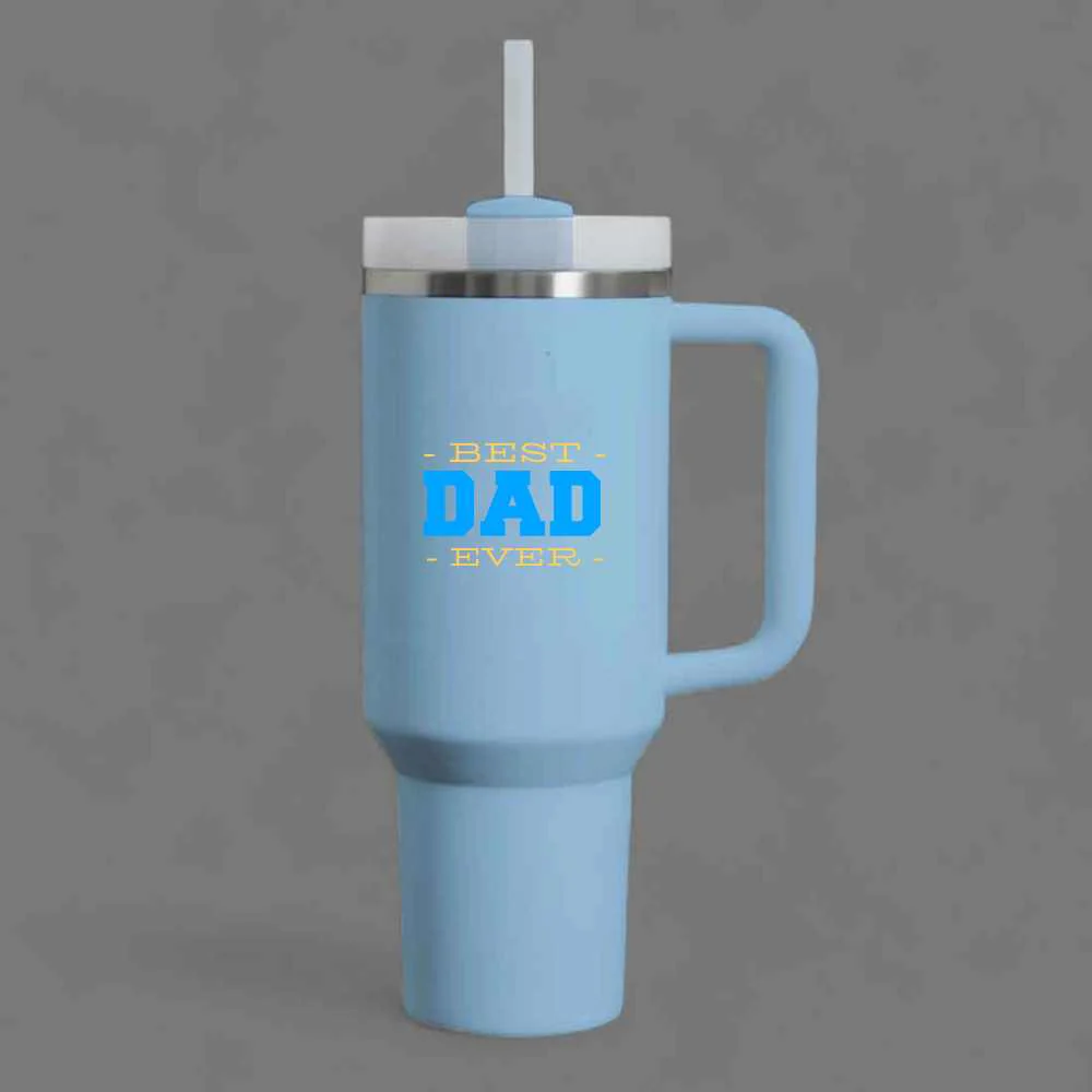 Father’s Day Mug for Dad-1200ml Insulated Coffee Tumbler with Straw & Lid - Best Dad Ever - Image 11