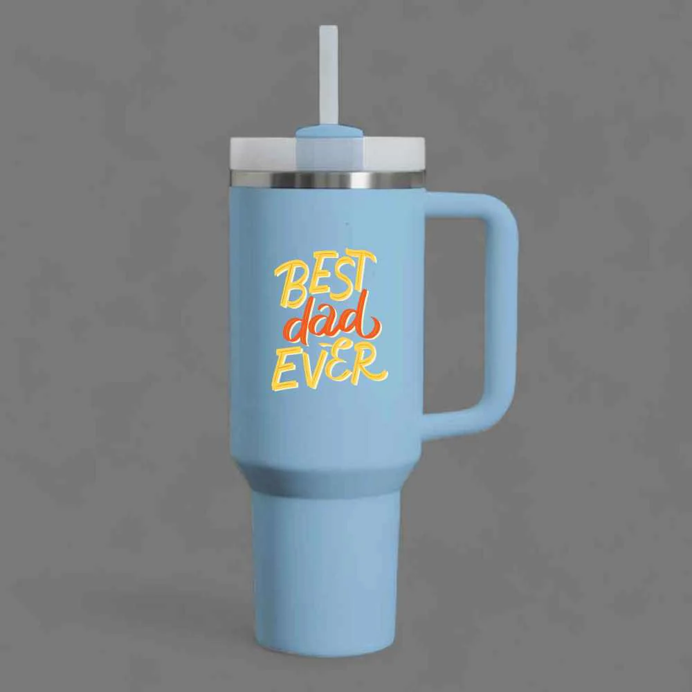 Father’s Day Mug for Dad-1200ml Insulated Coffee Tumbler with Straw & Lid - Best Dad Ever - Image 13