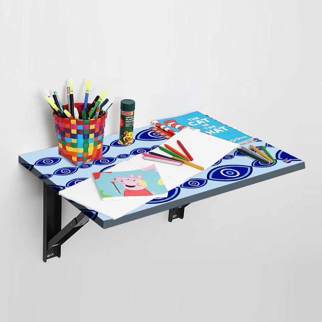 Modern Wall Mounted Foldable Study Table for Children - Evil Eye Protector - Image 8